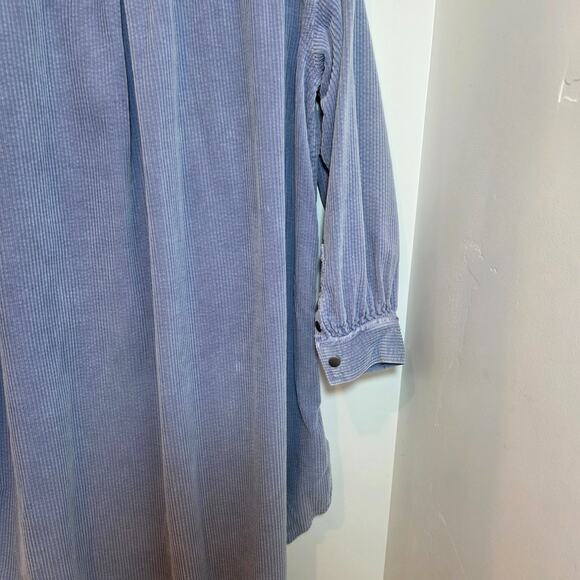 We the Free People Corduroy Jacket Size M Oversized Shacket Blue - Picture 7 of 9